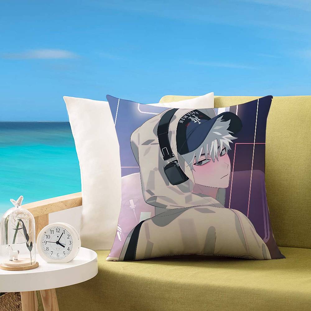 Anime Link Click Pillow Case Cushion Cover Soft Cute Throw Pillow Case For Car Sofa Pillowcase Polyester With Zipper
