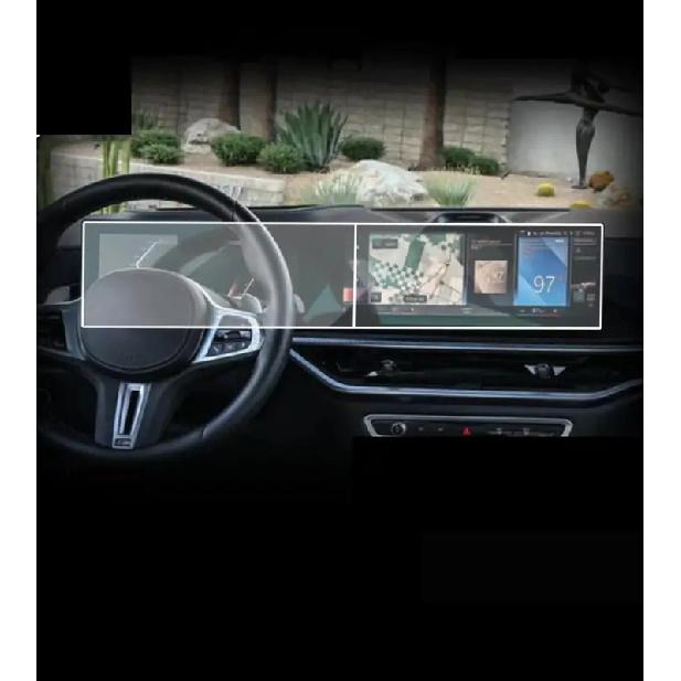 Tempered glass Screen protector for BMW i5/BMW X5 M/BMW X6 M -2024GPS Navigation Display and trument Protect Sticker