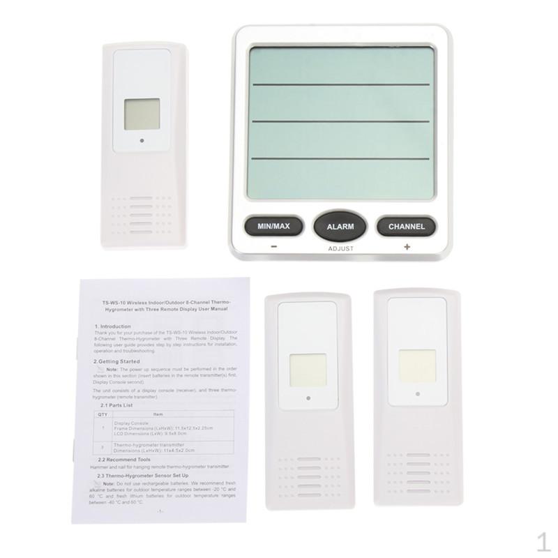 

ЖК Метеометр Внутренний/Наружный 8-канальный - Гигрометр