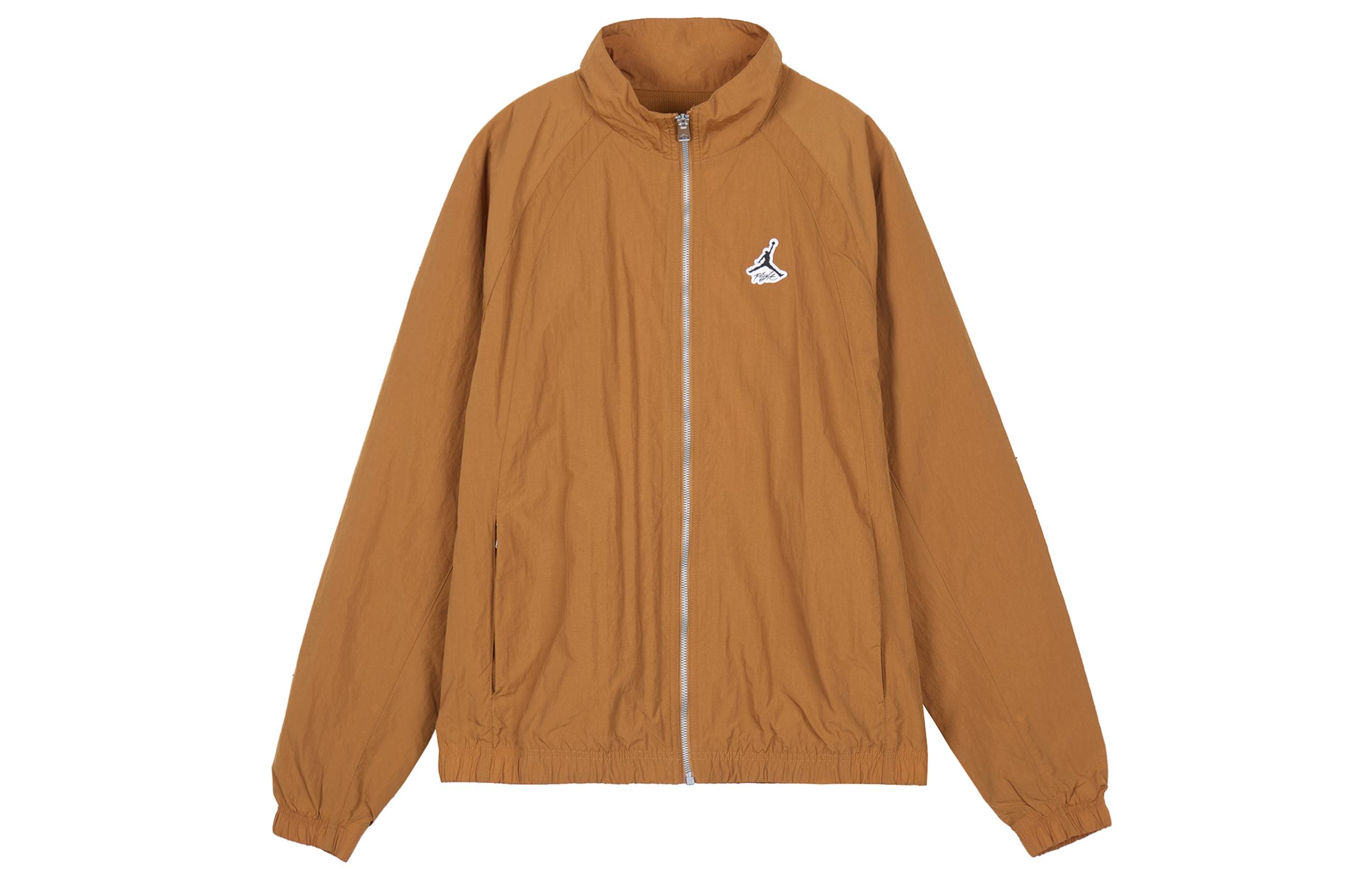Куртки Jordan Мужские Коричневый Желтый Воротник-стойка Умеренный Другое DH9038-241 M