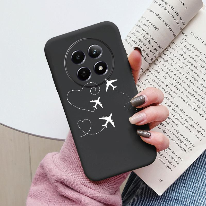 Case For Redmi 14C 4G 14R 5G A4 Note 14 Pro Poco C67 Cute Heart Flower Back Cover Soft Silicone Matte Protective Fundas Cartoon