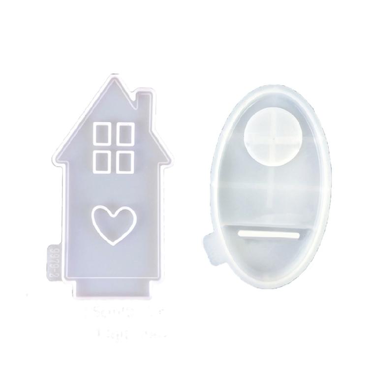 Silicone Mould House Candlestick Resins Molds Love House Candle Holder Mould