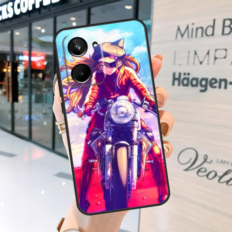 Motorcycle girl Anime Case For Realme 15 14 13 12 11 Pro Plus GT6 GT7 Pro C55 C51 C35 C53 C61 C65 C67 C63 C71 C75