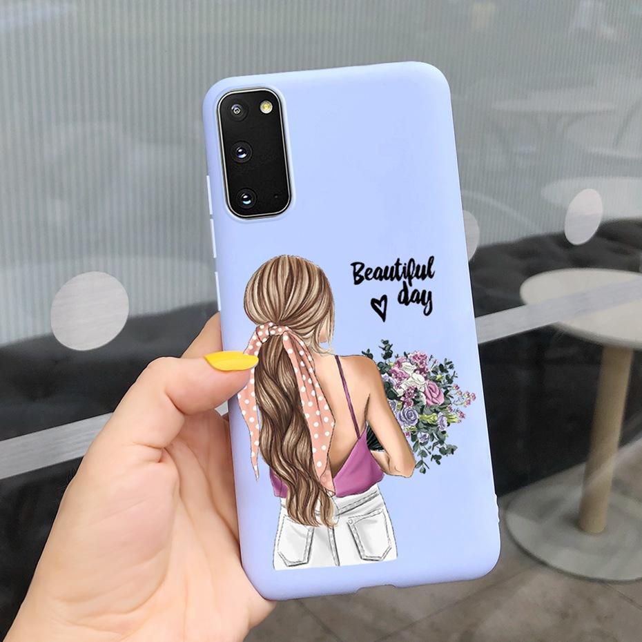 For Samsung Galaxy S20 5G S20+ Case Cover Fashion Soft Silicone Macaroon Phone Cases For Samsung S20 FE S 20 Plus S20Plus Funda