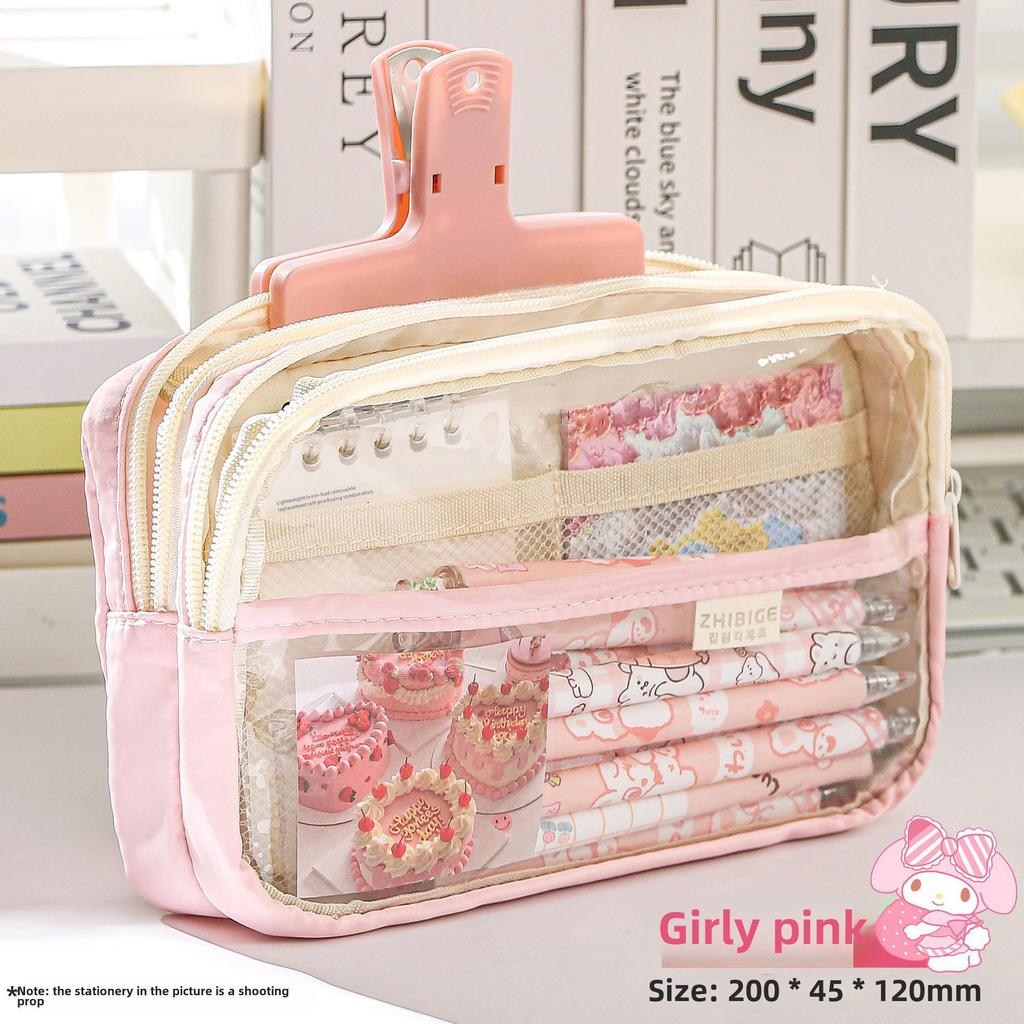 2024 Kids' Transparent Pencil Case - Primary School Model for Boys & Girls