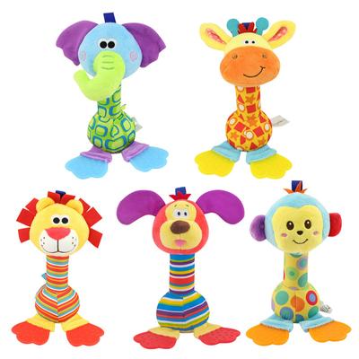 Baby Soft Rattles Shaker, Infant Developmental Hand Grip Baby Toys, Baby Sensory Learning Toys with Teether for Baby and Stuff from 3-12 Months Old