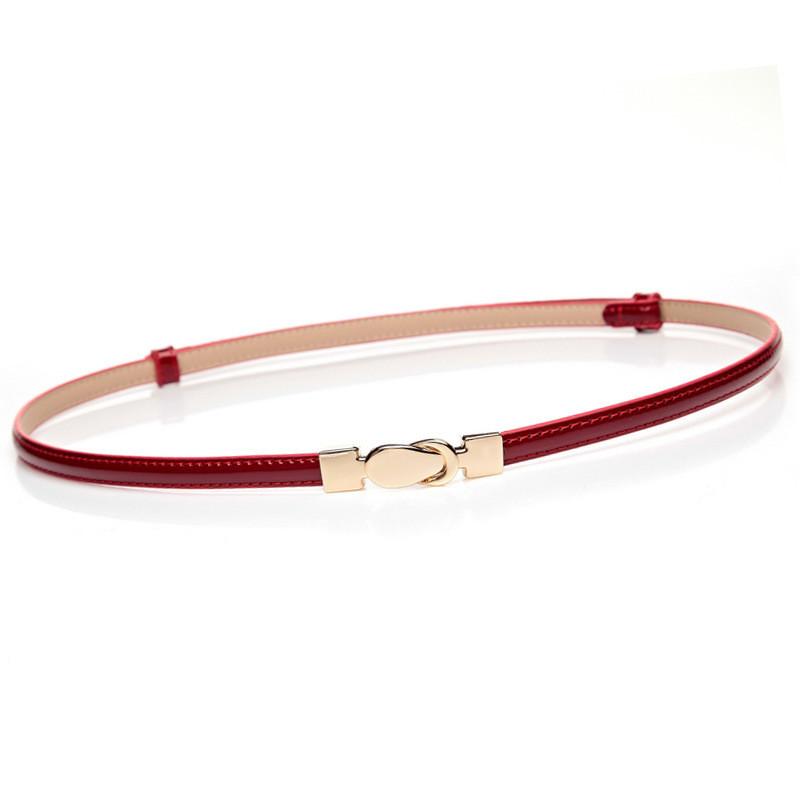 Leather Belt For Women With Round Alloy Buckle And Slim Design Perfect For Casual And Office Wear