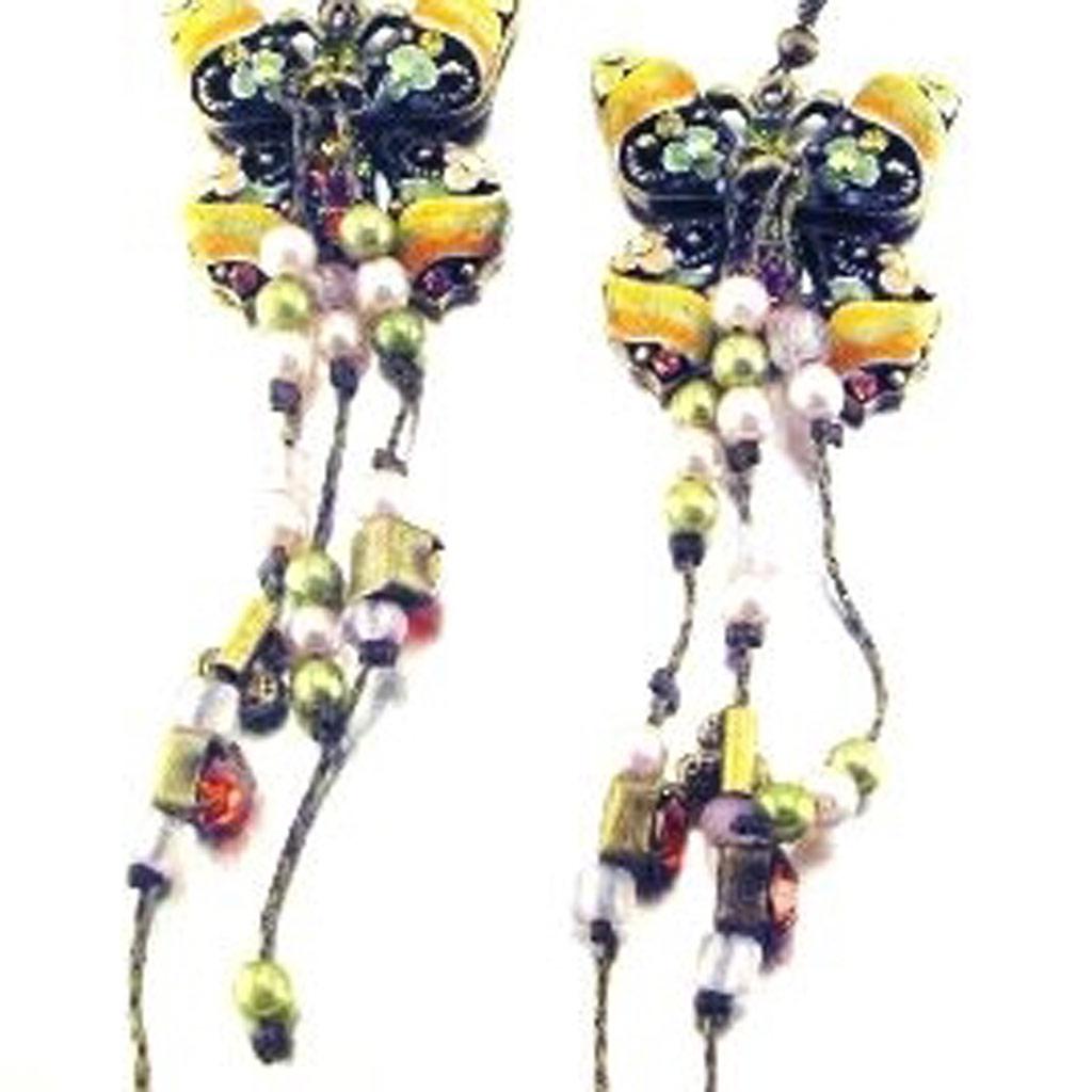 Les Trésors De Lily [C7916] - Boucles Créateur 'Les Romantiques' Vert