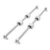 Linear Rail Kit, SFC25, 2Pcs 1000 mm (39.4 inch) Linear Motion Guide Rails and 4Pcs Bearing Slide Blocks, for DIY Engraving Machine Lathe Milling