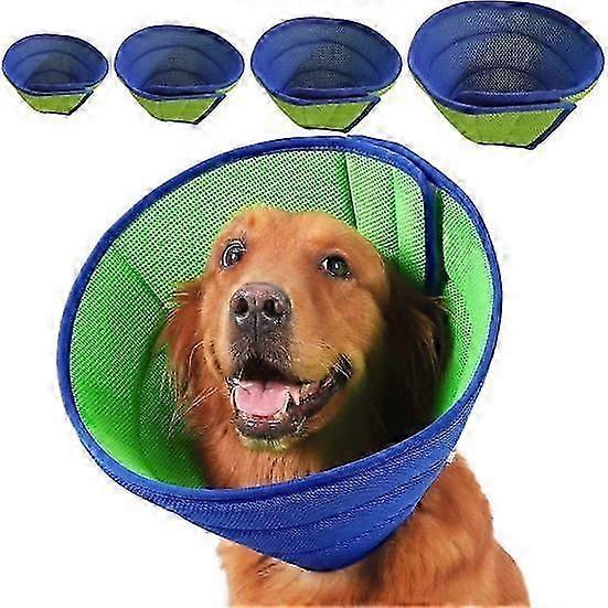 Collar Adjustable Soft Dog Cone Collar Lightweight Breathable After Surgery Protection Collar Pet Supply