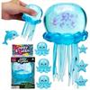 Juguete Antiestrés Nee Doh Medusa Aplastable, Juguete Fidget Suave de Gelatina para Apretar, Juguete Sensorial NeeDoh de Moda para Niños y Adultos