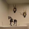 Horse Sculpture Metal LED Three-dimensional Animal Sculpture Home Restaurant Office Decoration Housewarming Gift