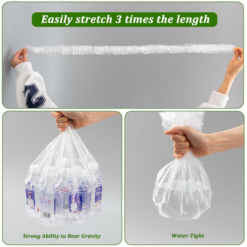 35-120CM Einweg-Lebensmittelabdeckbeutel Groß Elastische Plastikfolie Lebensmittelqualität Lebensmitteldeckel Für Haushalt Backblech Frischhaltebeutel Staub