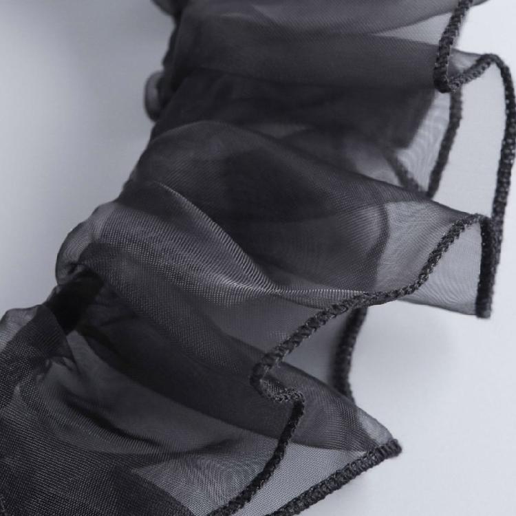 Adjustable Tie Ruffled Collar Vintage For Victorian Age Costumes and Cosplay Halloween Accessory Versatile Collar