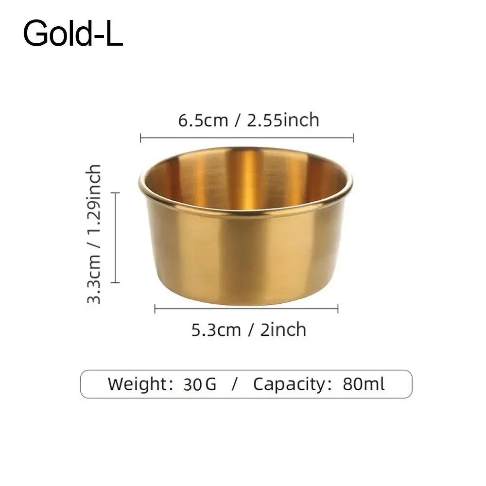 High Quality Stainless Steel Seasoning Dishes Multifunctional Mustard/Salad/Tomato Sauce Condiment/Sauce Sauce Cup Dip Tray