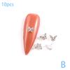 10Pcs Luxury 3D Mini 4*6Mm  Butterfly Nail Art Charms Jewelry Accessories Alloy  Nails Decoration Supplies