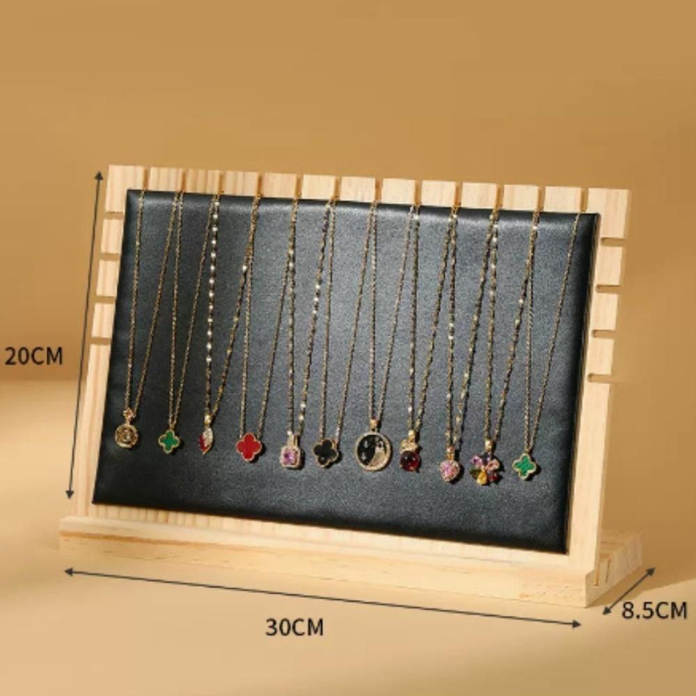 Creative Solid Wooden Necklace Frame Fashion Jewelry Display Frame Pendant Support Jewelry Display Props Jewelry Hanger