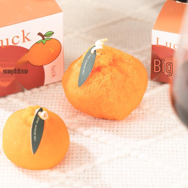 Handmade Creative Orange-Scented Candle Ornament