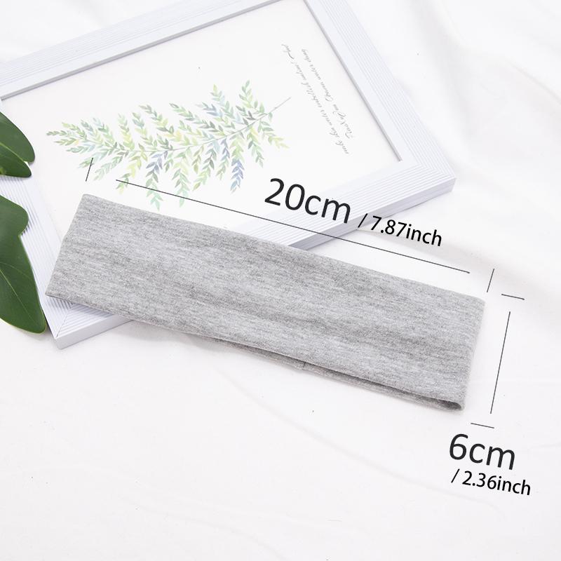 Cotton Solid Color Sports Headbands Gym Running Yoga Sweat Hair Bands High Elastic Makeup Women Tennis Hairband Hair Accessories