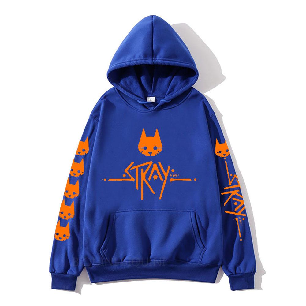 Stray Game Cartoon Print New Hoodies Women Men Long Sleeve Hooded Sweatshirts Unisex Casual Y2K Street Fashion Pullover Clothing