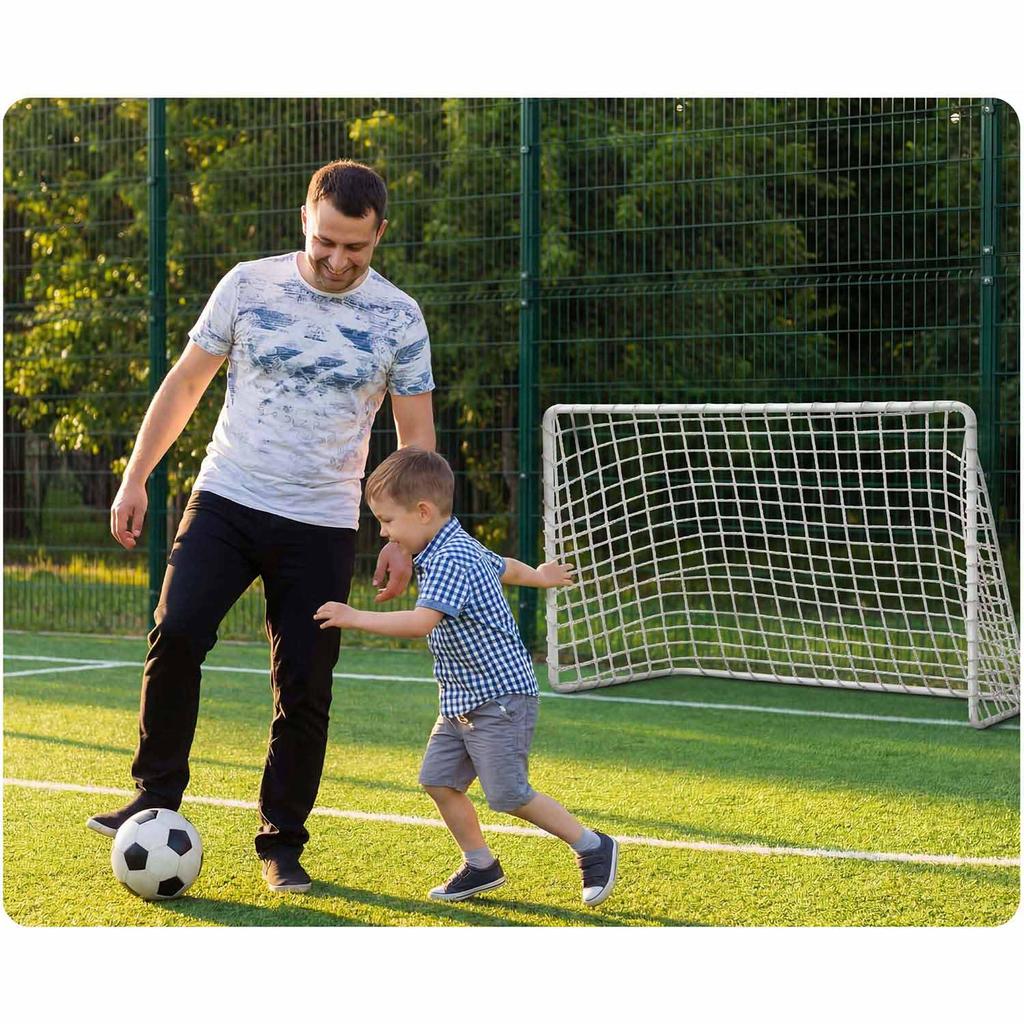 But de Football Portable d'Entraînement 2 Pcs 183 X 122 X 61 Cm Ns-485