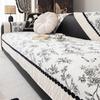 New Retro Sofa Cushion Universal In All Seasons French High-Grade Leather Sofa Cover Non-Slip Seat Cushion Cover Cloth Towel