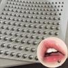 180 pièces Anneau de Nez Faux en Acier Autocollant Sourcil Lèvres Non Percées Ongles Goujons d'Oreille pour Femmes Hommes Bijoux Autocollants Corps Nombril