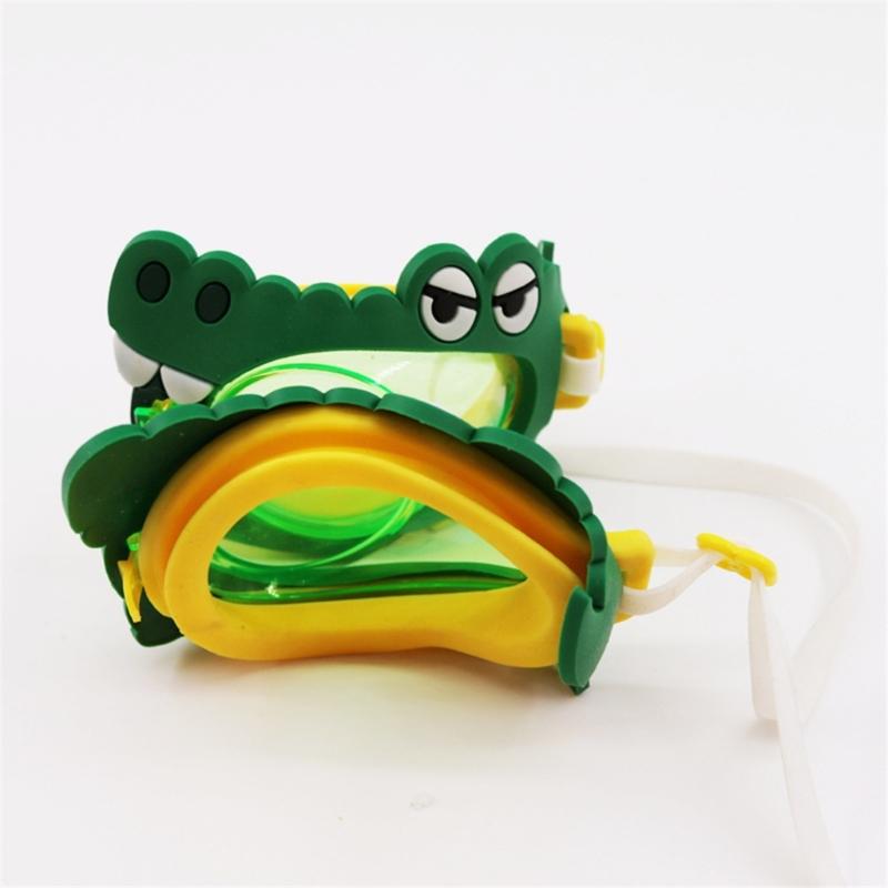 Kids AntiUV Swim Goggles Cartoon AntiFogs Toddlers Swim Glasses Adjustable Waterproofs Swimming Glasses for Boy Girls