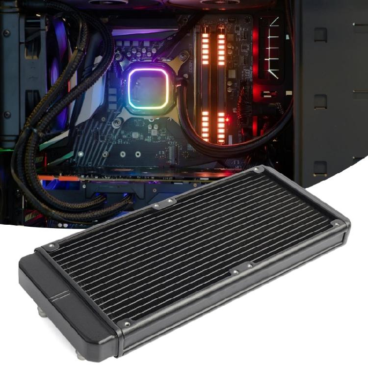 Water Cooling Radiators 18 Pipe SRL240F10 Heat Row Radiators Aluminum Heat Exchanger Radiators for PC CPU Computer
