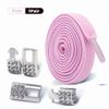 Diamond Lock Shoelaces Without Ties Elastic Laces Sneakers Outdoor No Tie Shoe Laces Kids Adult Wide Shoelace Shoe Accessories