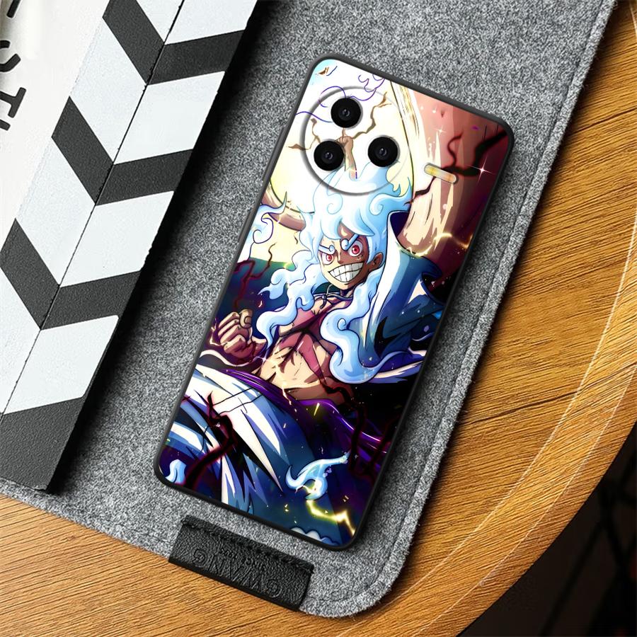 Case for Xiaomi Redmi 13C 9 K40 K80 Pro A3 A1 A2 Plus 14C 10 12C A5 A4 Black Soft Phone Cover One Piece Cool Luffy
