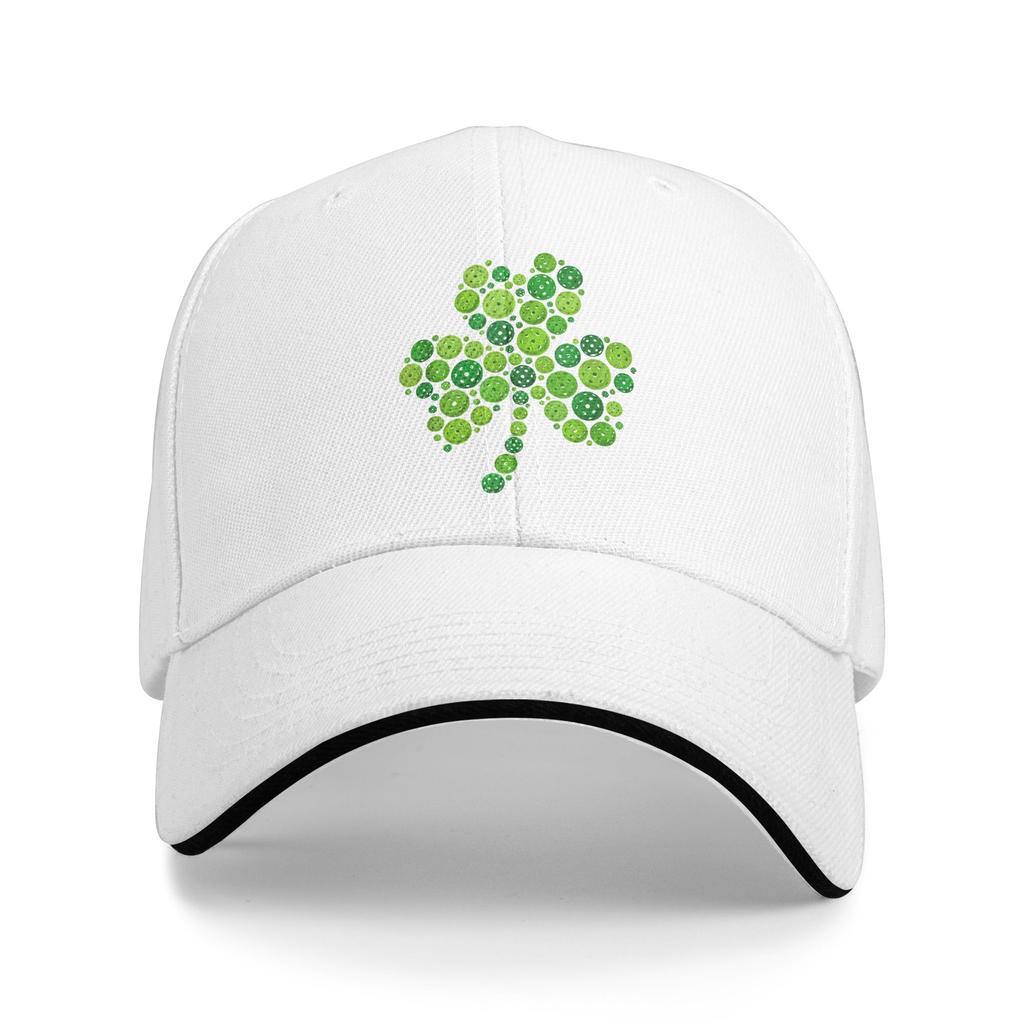 Pickleball Shamrock St Patricks Day Pickleball Baseball Cap Hunting Camping Hip Hop Hats Couple Women Street Style Baseball Caps