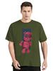 Fashion All-match Women Cotton T-shirt Cartoons Cute Bear Tops Summer Black Classic O-Neck Tee Women Clothes Hip Hop Tshirt