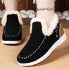 Damen Stiefeletten Winter Freizeitschuhe Warm Plüsch Mode Plateau Outdoor Schneestiefel Damen Schuhwerk Baumwollschuhe Botas Mujer