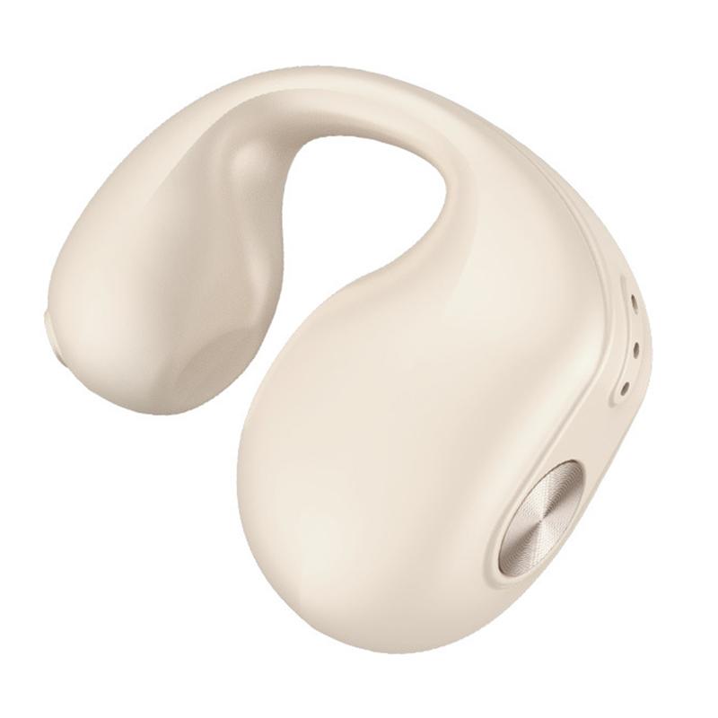 

V50 Single-Ear Headset Bluetooth-compatible Wireless Bone Conduction Clip-on Headphone Sport Running Earphone Skin Color