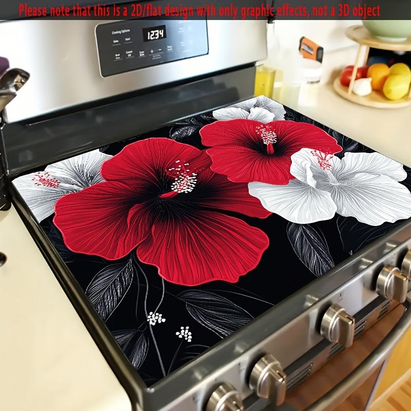 1Pcs Rubber Drying Mat With Floral Print For Coffee Shop Restaurant Kitchen Carpet Tableware Durable Diatom Mud Table Mat Pet Mat Coffeeware