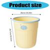 Wastebasket Round Compactly Garbage Bin For Home Bathroom Kitchens Office Plastic Decorative Round Trash Container