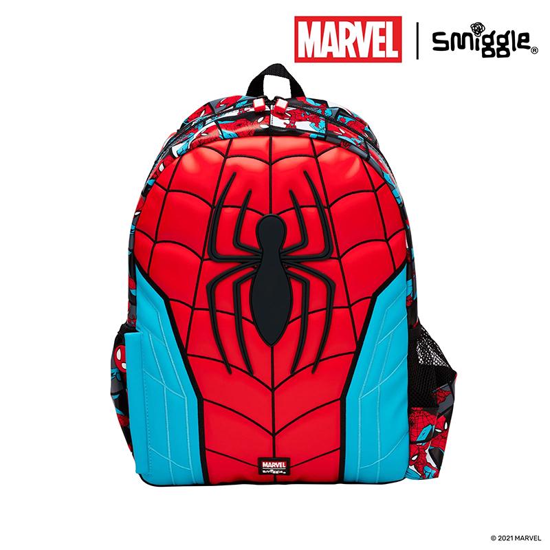 Smiggle Australia Lightweight Spider-Man Backpack Set for Primary Students