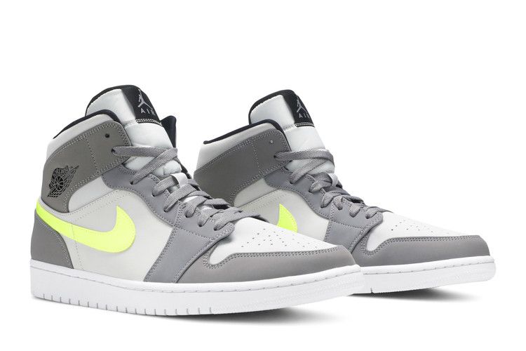 Jordan 1 Mid Gunsmoke Volt Men's Sneakers