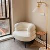 Lambswool Lazy Sofa: Comfortable Makeup & Dressing Chair for Bedroom or Living Room