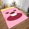 Pink Cartoon Face Carpet, Cute Animal Expression, Bedroom Decor Suitable for Use As an Anti-slip for Living Room Bedroom Sofas