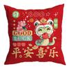 New Snake Year Decorative Pillowcase Cartoon Funny Snake Pattern Festival Decoration Cushions Cover