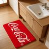 C-Coca Cola Bathroom Mat Anti-slip Absorb Water Long Strip Cushion Bedroon Mat Welcome Doormat
