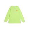 Tricou Casual cu Gât Rotund și Mânecă Lungă Căzută cu Imprimeu Femei Galben-Lămâie Deschis HJ1497-736