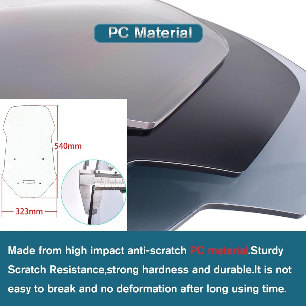 Motorcycle Flyscreen Windshield Windscreen Wind Defelctor Front Fairing Visor Viser Fit for HO&N&DA ADV 150(2019-2023) ADV 160 (2023-2024) Wind