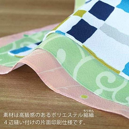 Witte Huis Patroon Furoshiki Enkelzijdig Geverfd Groot Polyester 100100cm (Gevarieerd Check)