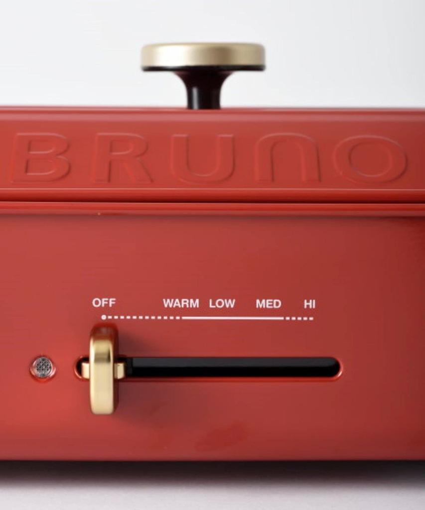 BRUNO Bruno Compact Hot Plate Body 4 Types of Plates Ceramic Coated Pot Flat Recipe Book Included Navy Navy Stylish Cute This 1 Unit Lid Included