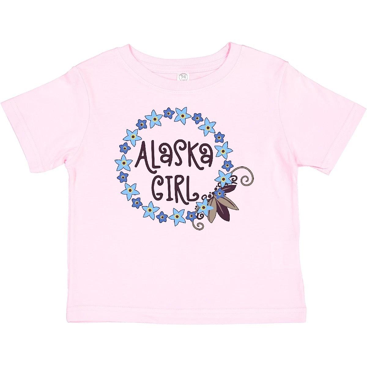 Inktastic Alaska Girl Forget-Me-Not Flower Baby T-Shirt State Home Gal Niece 130
