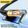 Essager USB C Cable for IPhone 15 14 13 12 11 Pro Max Xs 8 Plus IPad Macbook Wire 29W PD Fast Charging Type C To Lighting Data Cord