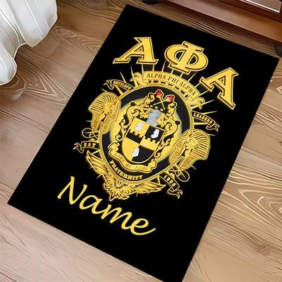 Custom Personalization Alpha Phi Alpha Print Area Rug - Soft, Washable Non-Slip Indoor Mat,Living Room,Home&Office Decorative Rug